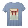 Japanisches Kunst-Tempel Briefmarke Langarmshirt – Exklusives Design für Japan-Liebhaber, Otaku & Anime-Fans, perfektes Geschenk für jeden Anlass