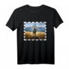Ukraine Briefmarke Kriegsschiff T-Shirt - Für Frieden, Solidarität & gegen den Krieg mit Vintage Retro Design