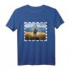Ukraine Briefmarke Kriegsschiff T-Shirt - Für Frieden, Solidarität & gegen den Krieg mit Vintage Retro Design