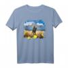 Vintage Ukraine Briefmarkenflagge Pride T-Shirt – Unterstützung für die Ukraine, patriotisches Heritage Shirt