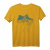 Ukraine Briefmarke Kriegsschiff T-Shirt - Solidarität mit der Ukraine, Anti-Kriegs Design im Retro-Vintage-Stil