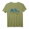 Ukraine Briefmarke Kriegsschiff T-Shirt - Solidarität mit der Ukraine, Anti-Kriegs Design im Retro-Vintage-Stil