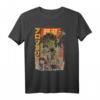 HapMonkey Japan Kaiju Gemüse Brokkoli Anime Halbarm T-Shirt Schwarz – Perfektes Geschenk für Anime, Manga & Japan Liebhaber
