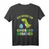 Kinder Bald großer Bruder Dinosaurier T-Shirt – Lustiges Geschenk zur Geburt und Babyankündigung für den kleinen Jungen