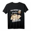 Ich Werde Ein Großer Bruder 2023 Löwen T-Shirt – Süße Schwangerschaftsverkündung für Papa, Oma, Opa und Familie