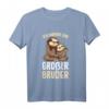 Kinder Großer Bruder 2024 Faultier Jungen T-Shirt – Perfektes Geschenk zur Baby-Ankündigung, Babyparty & Baby-Shower