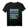 Großer Bruder T-Shirt 2024 – Geschenk zur Geburt für den besten Bruder im Jahr 2024 mit Loading-Design