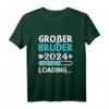 Großer Bruder T-Shirt 2024 – Geschenk zur Geburt für den besten Bruder im Jahr 2024 mit Loading-Design