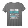 Großer Bruder T-Shirt 2024 – Geschenk zur Geburt für den besten Bruder im Jahr 2024 mit Loading-Design
