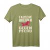 Tausche Bruder Gegen Pferd Familien Reiterin Schwester Reiten T-Shirt – Lustiges Geschenk für Reiterinnen und Reiter mit Humor