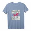Tausche Bruder Gegen Pferd Familien Reiterin Schwester Reiten T-Shirt – Lustiges Geschenk für Reiterinnen und Reiter mit Humor