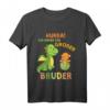 Kinder Ich Werde Ein Großer Bruder Dinosaurier Dino Bruder T-Shirt – Perfekt zur Schwangerschaftsankündigung und Baby-Party