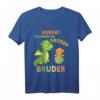 Kinder Ich Werde Ein Großer Bruder Dinosaurier Dino Bruder T-Shirt – Perfekt zur Schwangerschaftsankündigung und Baby-Party