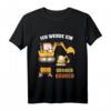 Ich Werde Großer Bruder 2024 Bagger T-Shirt - Süße Schwangerschaftsankündigung für den großen Bruder