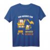 Ich Werde Großer Bruder 2024 Bagger T-Shirt - Süße Schwangerschaftsankündigung für den großen Bruder
