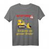 Kinder Bald Großer Bruder T-Shirt mit Bagger - Lustige Babyankündigung und Geschenk für den ersten Bruder