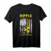 Ripple Amerikanische Flagge XRP Kryptowährung T-Shirt – Perfektes Geschenk für Krypto-Fans zu Weihnachten, Geburtstags- und Anlässen