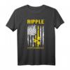 Ripple Amerikanische Flagge XRP Kryptowährung T-Shirt – Perfektes Geschenk für Krypto-Fans zu Weihnachten, Geburtstags- und Anlässen