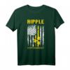 Ripple Amerikanische Flagge XRP Kryptowährung T-Shirt – Perfektes Geschenk für Krypto-Fans zu Weihnachten, Geburtstags- und Anlässen