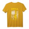 Ripple Amerikanische Flagge XRP Kryptowährung T-Shirt – Perfektes Geschenk für Krypto-Fans zu Weihnachten, Geburtstags- und Anlässen