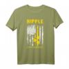 Ripple Amerikanische Flagge XRP Kryptowährung T-Shirt – Perfektes Geschenk für Krypto-Fans zu Weihnachten, Geburtstags- und Anlässen