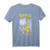 Ripple Amerikanische Flagge XRP Kryptowährung T-Shirt – Perfektes Geschenk für Krypto-Fans zu Weihnachten, Geburtstags- und Anlässen