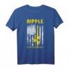 Ripple Amerikanische Flagge XRP Kryptowährung T-Shirt – Perfektes Geschenk für Krypto-Fans zu Weihnachten, Geburtstags- und Anlässen