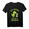 Ich werde Großer Bruder werden Dinosaurier T-Shirt - Süßes Geschenk zur Geburt oder Geschwisterankündigung für Kinder