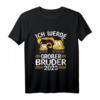 Großer Bruder T-Shirt 2023 - Bagger Design, Geschenk zur Geburt & für den großen Bruder