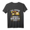 Großer Bruder T-Shirt 2023 - Bagger Design, Geschenk zur Geburt & für den großen Bruder