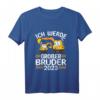 Großer Bruder T-Shirt 2023 - Bagger Design, Geschenk zur Geburt & für den großen Bruder