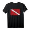 Vintage Distressed Tauchen Dive Flagge Diver Geschenk T-Shirt für Wasser-Sportliebhaber & Taucher – Perfektes Geschenk zum Geburtstag & Weihnachten