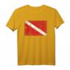 Vintage Distressed Tauchen Dive Flagge Diver Geschenk T-Shirt für Wasser-Sportliebhaber & Taucher – Perfektes Geschenk zum Geburtstag & Weihnachten