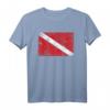 Vintage Distressed Tauchen Dive Flagge Diver Geschenk T-Shirt für Wasser-Sportliebhaber & Taucher – Perfektes Geschenk zum Geburtstag & Weihnachten