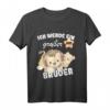 Kinder Ich Werde Ein Großer Bruder 2022 - Süßes Löwen T-Shirt zur Schwangerschaftsankündigung für den großen Bruder, Oma, Opa & Familie