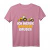 Kinder Ich werde großer Bruder mit Bagger - Lustiges T-Shirt zur Babyankündigung für Jungen, perfektes Geschenk für werdende große Brüder