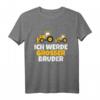 Kinder Ich werde großer Bruder mit Bagger - Lustiges T-Shirt zur Babyankündigung für Jungen, perfektes Geschenk für werdende große Brüder