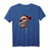 Dart T-Shirt für Dartspieler - Skull Zipper Brust mit Dartpfeil - Perfekt für Turniere, Geburtstage & Vatertag