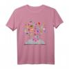 Flying Books - Fliegende Bücher Herzform T-Shirt für Buchliebhaber, Lehrer, Bibliothekare & Schriftsteller – Perfektes Geschenk für Leseratten