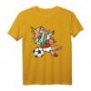 Dabbing Einhorn Unicorn Fußball T-Shirt mit bulgarischer Flagge - Lustiges Fan-Shirt für Turniere, Geburtstage & Weihnachten