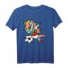 Dabbing Einhorn Unicorn Fußball T-Shirt mit bulgarischer Flagge - Lustiges Fan-Shirt für Turniere, Geburtstage & Weihnachten