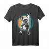 Vintage Französische Bulldogge T-Shirt – Lustiges Geschenk für Hunde- und Bulldoggenliebhaber zu Geburtstag, Weihnachten, Oma, Opa, Mutter oder Vater