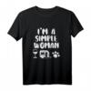 Simple Woman Wine Camping Van Paw T-Shirt – Lustiges Outdoor & Camper Geschenk für Frauen, Hunde- und Katzenliebhaber, Perfekt für Camping, Hiking & Abenteuer