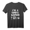 Simple Woman Wine Camping Van Paw T-Shirt – Lustiges Outdoor & Camper Geschenk für Frauen, Hunde- und Katzenliebhaber, Perfekt für Camping, Hiking & Abenteuer