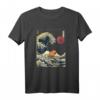 Capybara Japanisches Kanagawa Wave Lustiges Surftier T-Shirt – Perfektes Geschenk für Tierliebhaber und Surffans zu Weihnachten, Valentinstag & Geburtstagen