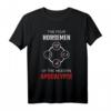 Die vier modernen Apokalyptischen Fahrer T-Shirt – Lustiges grafisches Design für Geburtstage, Weihnachten & mehr für alle Altersgruppen