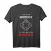 Die vier modernen Apokalyptischen Fahrer T-Shirt – Lustiges grafisches Design für Geburtstage, Weihnachten & mehr für alle Altersgruppen