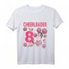 Diese Cheerleaderin hat 8 Geburtstag Cheerleading T-Shirt – Perfektes Geschenk für Mädchen zum 8. Geburtstag, ideal für Cheerleading-Party und Team-Outfits