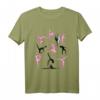 Gymnastik Silhouette Mädchen T-Shirt - Lustiges und buntes Gymnastikshirt, ideales Geschenk für junge Gymnastinnen und Sportbegeisterte