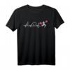 Cheer Leading Heartbeat! Ich liebe Cheerleading T-Shirt – Lustiges Geschenk für Cheerleader, Fans und Coaches für Pep Rallies, Geburtstage & mehr
